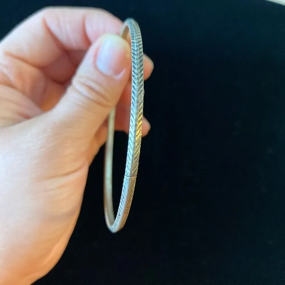 Y2K Lot of 13 Quality Chic Minimalist Silver Bangles